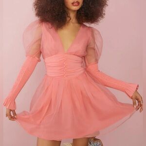 Dolls Kill Sugar Thrillz Talk About Forever Organza Dress - Small